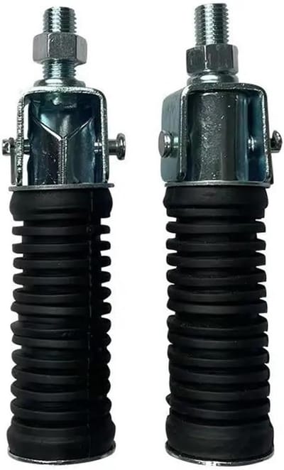 Motorfiets Voetsteunen - Passagiers Pedalen - Reizen Comfort - Universele Draad - 10 Mm Schroefdraad - Zwart