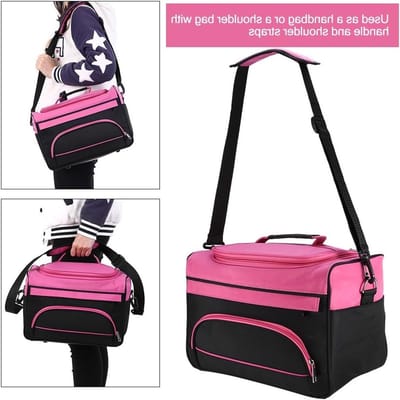 Draagbare Kapperskoffer voor Salon, Grote Tool Bag met Schaar- en Kamhouder, Ideaal voor Hairstyling en Reizen