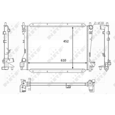 Radiator, motorkoeling NRF 59050