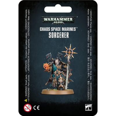 9-delig beeldje Games Workshop Warhammer 40k - Space Marine du chaos Sorcier 2019