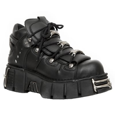 New Rock Unisex veganistisch lederen gotische laarzen - M-106-VS1