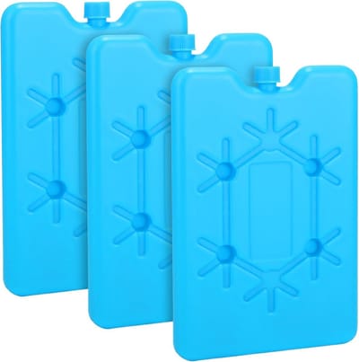 Set van 3 Platte Koelaccu's (200ml) - Ideaal voor Koelbox, Koeltas of Lunchbox