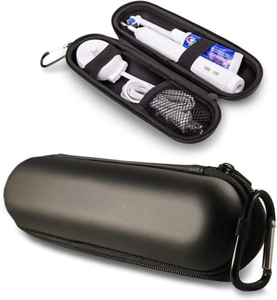 Reisetui Elektrische Tandenborstel - Travel case - Tandenborstel Koker - Geschikt voor elektrische tandenborstels - voor Oral-B Pro en de meeste andere merken -Zwart - LOUZIR