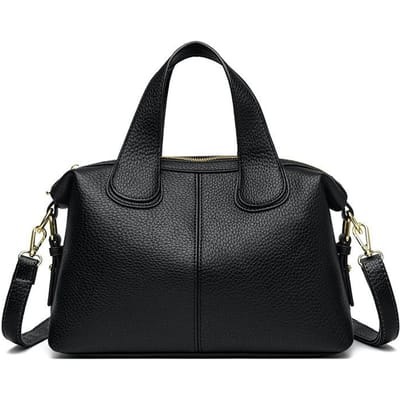 Nieuwe Franse Grote Capaciteit Meerlaagse Enkele Schouder Crossbody Tas Veelzijdig Zacht Leer Draagbaar Moeder black