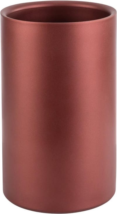 APS-Germany® Flessenkoeler - Dubbelwandig - RVS - Rood - Ø 12/10 cm x H 20 cm