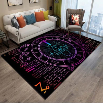 Gravity Falls Cartoon Patroon Kamer Tapijt Vloerkleed voor Huis Woonkamer Slaapkamer Bank Decor Kinderen Speelruimte Vloerkleed Antislip Vloermat Cadeau 60*90cm