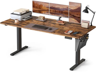 Hoogte Verstelbaar Desk - Elektrisch bureau - Sit Stand Stand Bureau - Health Voordelen - Bruin - 180 x 80 x (72-120) CM