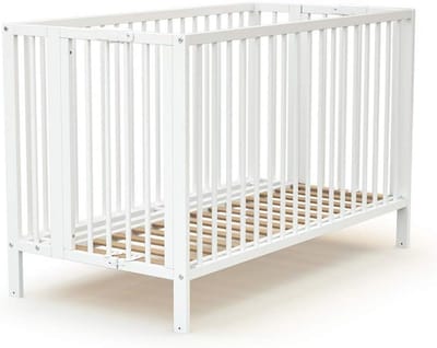Opvouwbaar babybedje 60x120 cm van massief hout - Slaapcomfort voor elke gelegenheid