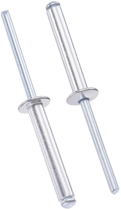 Dailygoods - 60 Stuks Aluminium Blinde Klinknagels 5 mm x 30 mm voor Sterke Metaalverbindingen