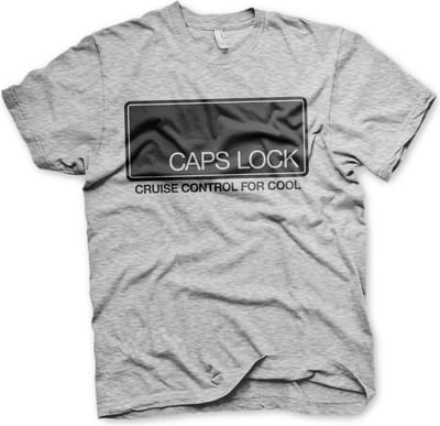 Hybris CAPS LOCK Cruise Control For Cool T-shirt, grijs gemêleerd