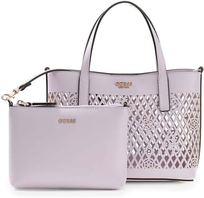 GUESS handtas schoudertas Letty 2 In 1 Mini Tote Lilac paars