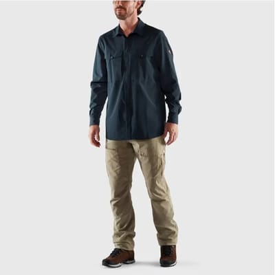 Fjällräven Fjallraven Abisko Trekking Shirt Men's (Maat - M, Kleur - Dark Navy)