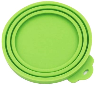 2x Siliconen deksel - Afsluitdeksel - Blik afsluiten - Bakje afsluiten - Eten bewaren - Verfblik afsluiten - Geschikt voor verschillende maten - Container lid - Conserven - Groen - Jonyx