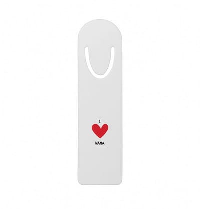 Hacebo® - I love mama metalen boekenlegger - Moeder - Mama's - Moederdag - cadeau voor mama - hartje - familie Bladwijzer boekenleggers - 12.7 cm x 3.2cm