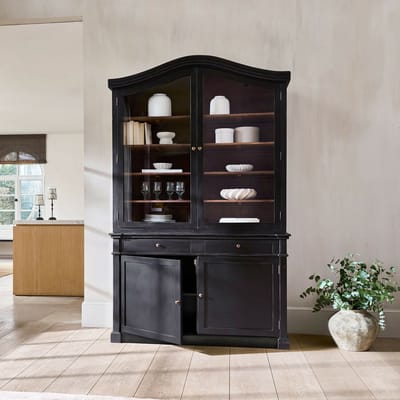 LOBERON Kast Westridge antiekzwart/bruin