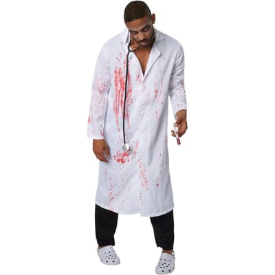 dressforfun - Griezelige dokter S - verkleedkleding kostuum halloween verkleden feestkleding carnavalskleding carnaval feestkledij partykleding - 302285