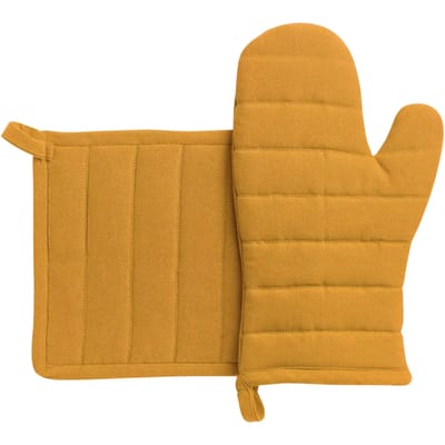 Vivaraise Gerecycleerde ovenwant en pannenlap Jona Tournesol 15 X 30