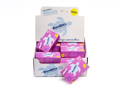 BenBits - Dropmint Mints Voordeelverpakking - Suiker en Plastic vrij - 24x
