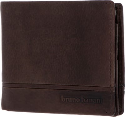 bruno banani Leren Portemonnee Frankfurt Wallet With Flap Brown Bruine
