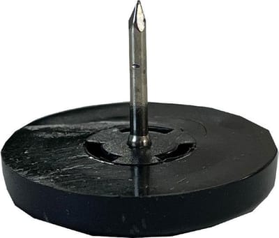 FLE - Glijder zwart rond Ø 3 cm en hoogte 0,6 cm van kunststof - 20 stuks