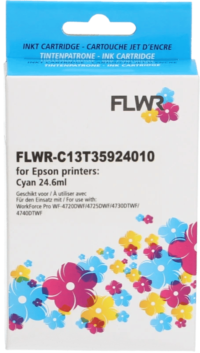 FLWR - Cartridges / Epson 35XL / cyaan / Geschikt voor Epson
