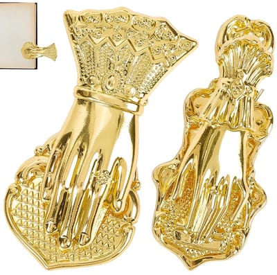 Dailygoody - Hand Boek Clip - Vintage Bladwijzer Houder - Gouden 3D Bladwijzers - Papier Bestand Houder - Scrapbook Kit - Geschikt voor Studenten - 2 ...