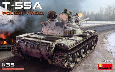 Miniart - T-55a Polish Production 1:35 (4/20) * - MIN37090 - modelbouwsets, hobbybouwspeelgoed voor kinderen, modelverf en accessoires