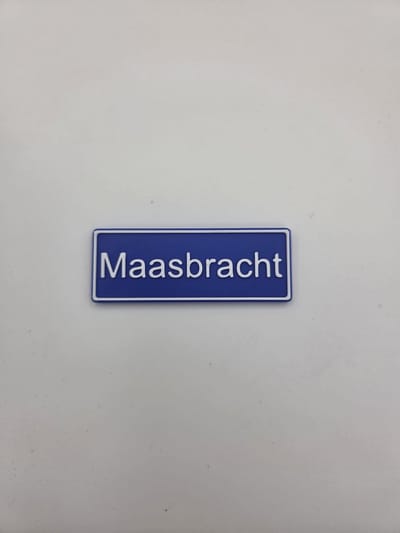Koelkast Magneet plaatsnaam 8 X 3 CM Maasbracht
