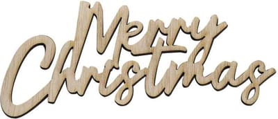 Ginger Ray - Ginger Ray - Houten tafeldecoratie Merry Christmas