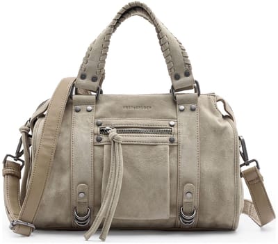 FREDsBRUDER handtas Whipstitch Soul Collection Bowling Bag Taupe