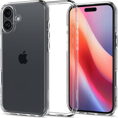 Spigen Ultra Hybrid Hoesje Geschikt voor Apple iPhone 16 Plus - Back Cover met Air Cushion - Transparant