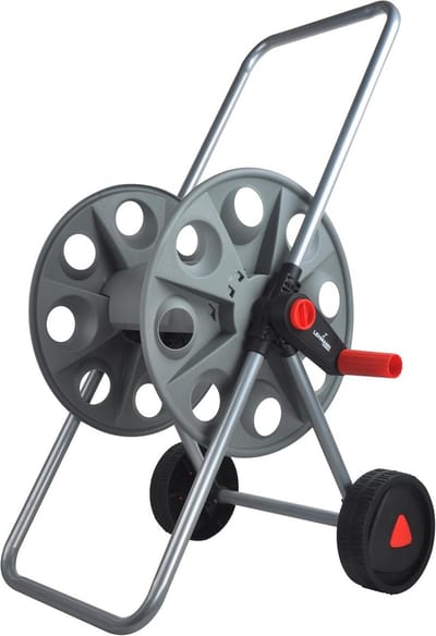 Slangwagen - Slanghouder Haspel - Tuinslang Opbergen - Stalen Frame Constructie - 46x44x75 cm