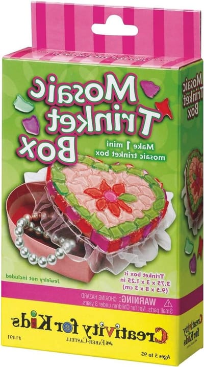 Mozaïek Snuisterij Doos - Creatieve Knutselkit - Sieraden Opbergen - Compleet Inclusief Lijm - Hartvormig - Meerkleurig