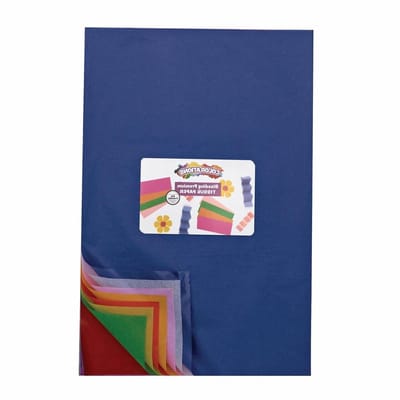 Papier Bloeden Kleuren - Crea papier vellen - Knutselen Decoratie - 100 vellen - 47 x 31 cm - Multicolor