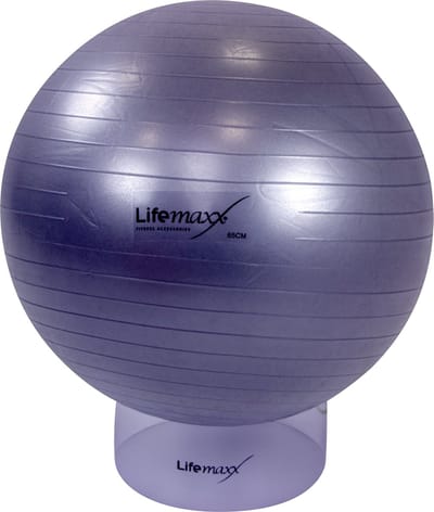 Lifemaxx Gymball - Anti-Burst Fitnessball - 75 cm - Zilver