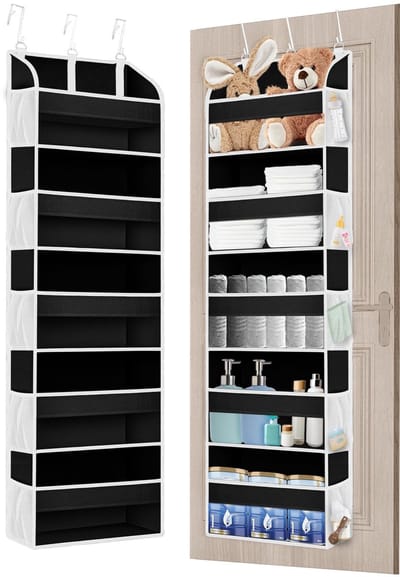 Unyqoos ® Ruime Hangende Deurorganizer met 5 Vakjes voor Badkamer en Kinderkamer