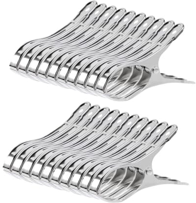 20 Stuks Handdoek Klemmen voor Strandstoelen - RVS Handdoek Klemmen voor Handdoeken, Bedlinnen, Kleding en Dekbedden