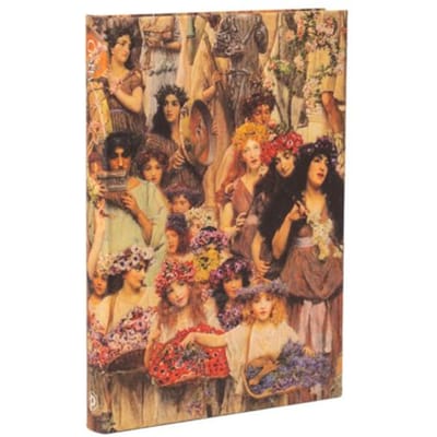 Paperblanks cahier, lawrence alma-tadema spring, hardcover, formaat midi, gelinieerd