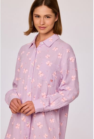 Woody Slaapkleedje lila vlinder print - maat XL