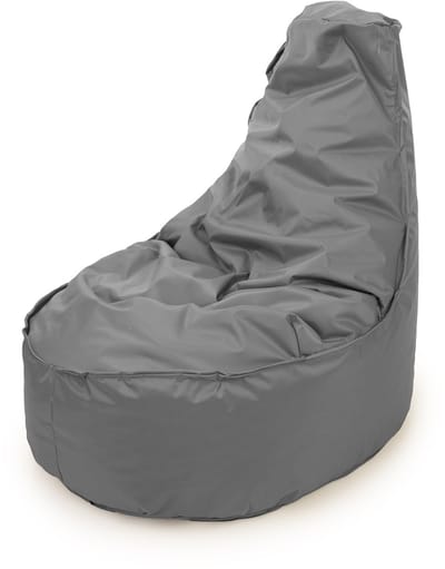 Drop & Sit - zitzak/stoel - robuust nylon - grijs - Noa JR voor kinderen - voor binnen en buiten - 55 x 75 - 100 Liter