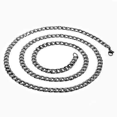 80cm x 6mm Ketting Unisex - Roestvrij Staal - Halsketting - Cubaanse Schakelketting