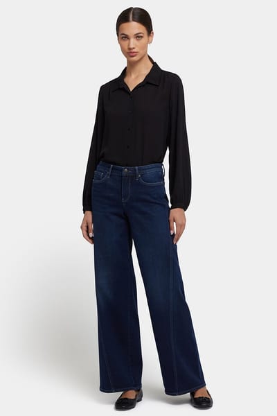 Teresa Wijde Pijpen Jeans | Inkt Skyline