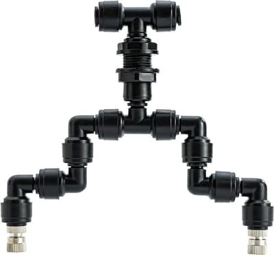 Terrarium Sprayer - Mist Verstuiver - Hoge Vochtigheid Creëren - 360° Verstelbaar - Dubbele Kop - Zwart