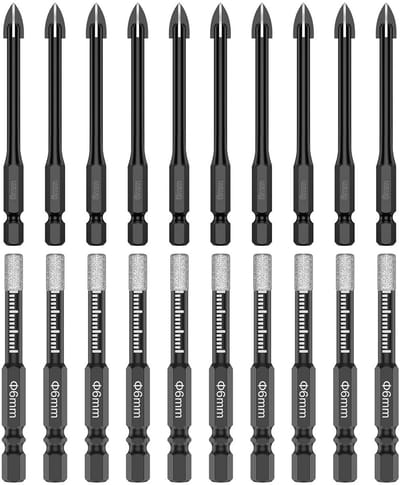 SolidKeus - 20-delige Boorbits Set voor Tegels en Glas