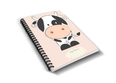 Ollie & Tigger kinderopvang dagboek, gastouder kinderdagverblijf dagboekje  Koe - baby - peuter - oppasboekje - opvangboekje - invulboekje - ringband