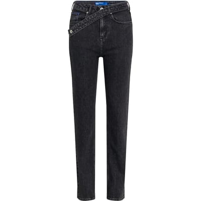 Karl Lagerfeld Straight Wb Denim Stone Black Taglia: W26L32 | Pantaloni Outlet | Donna | Blu