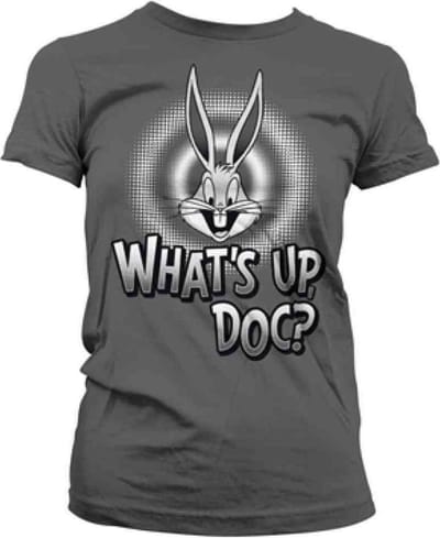 Looney Tunes Dames Tshirt -S- What's Up, Doc Grijs