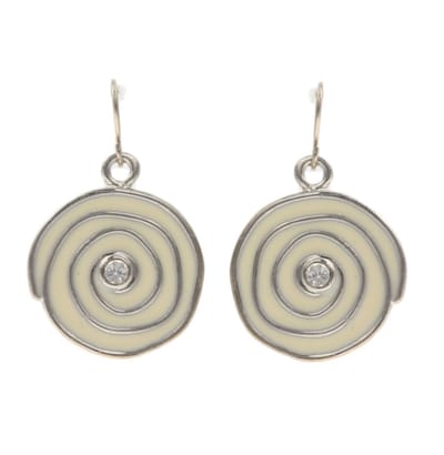 Behave - Oorhangers dames - zilverkleur spiraal - artistiek elegantrs – rond vorm