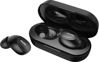 AWEI T16 Serie - Draadloze In-ear Koptelefoon - Bluetooth 5.0 - Dockingstation - Zwart