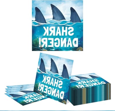 40 Stuks Haai Servetten 33 x 33 cm Onder de Zee Papieren Servetten voor Verjaardagsfeestjes, Ocean Themed Decoratie en Feesttafel Accessoires